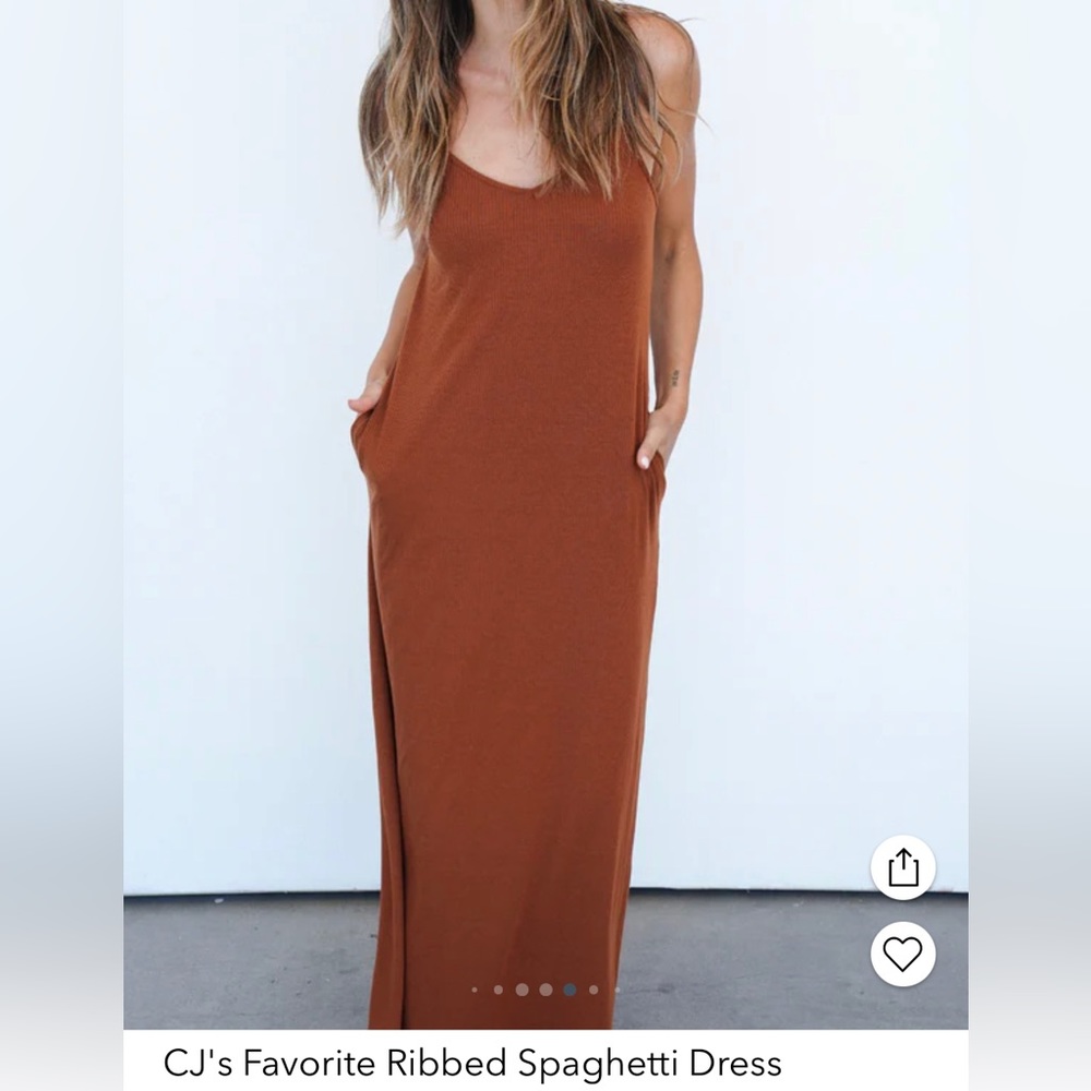 Carly Jean Los Angeles (CJLA) Ribbed Spaghetti Dress size medium